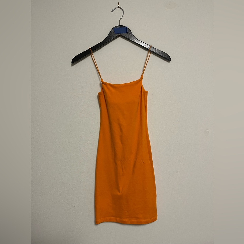 ZARA Vibrant Orange Mini Dress
